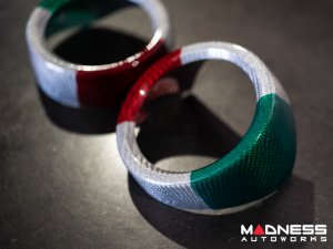 Alfa Romeo Stelvio Interior Air Vent Cover Trim Kit - Carbon Fiber - Front Only - set of 2 - Italian Theme - Feroce Carbon Alfa Romeo Stelvio Interior Air Vent Cover Trim Kit - Carbon Fiber - Front Only - set of 2 - Italian Theme - Feroce Carbon